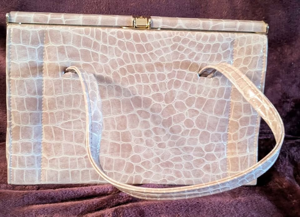 Vintage Mock Croc Handbag/Purse - photo 3