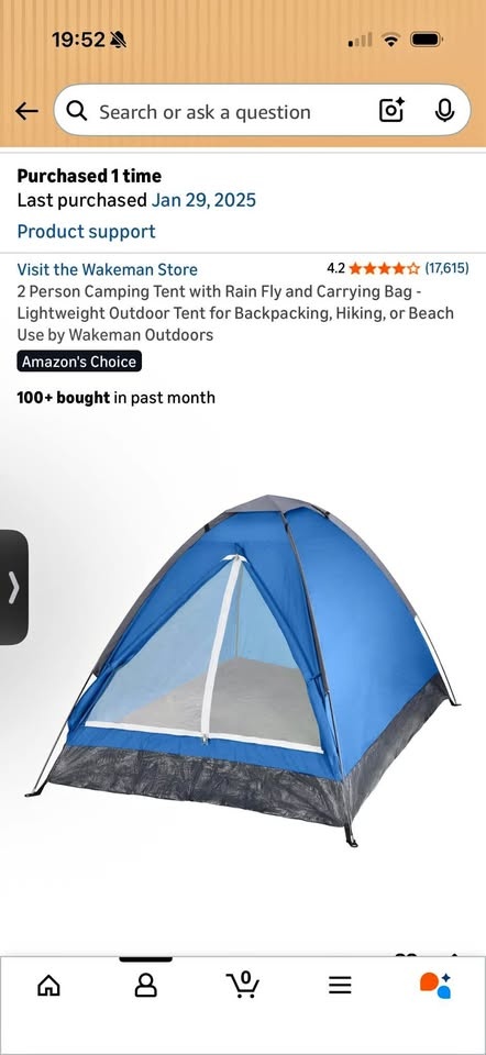 Wakeman Two Person Camping Tent