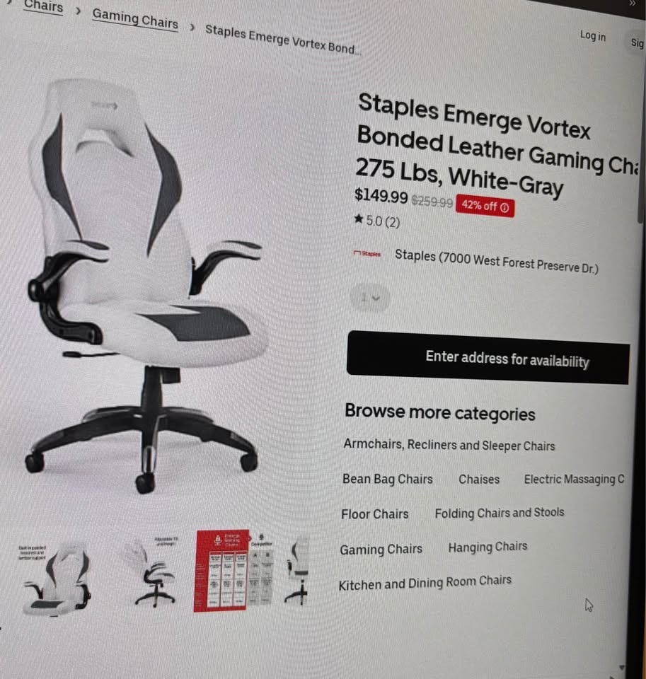 Emerge Vortex Gaming Chair - photo 2