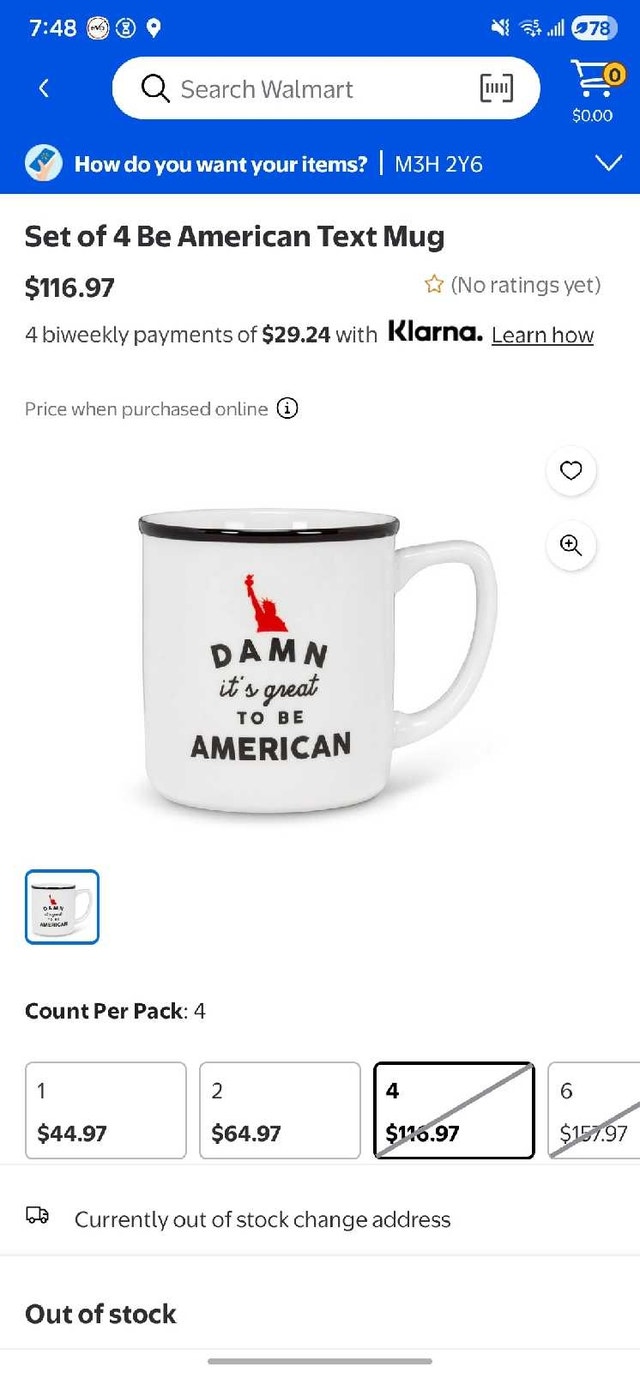 Abbott Collections "Damn it's great to be an American" Mug Set
