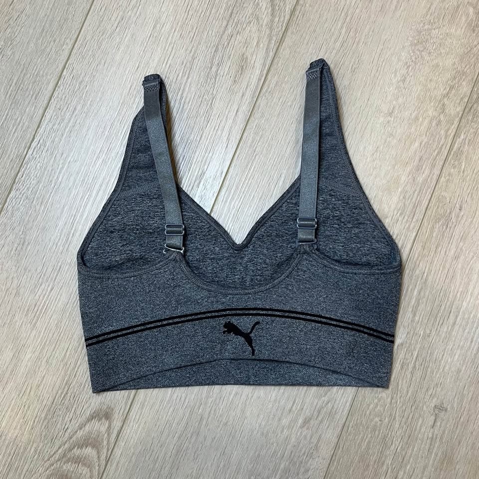 PUMA Women's Gray Sports Bra (like new) - Size S - photo 2