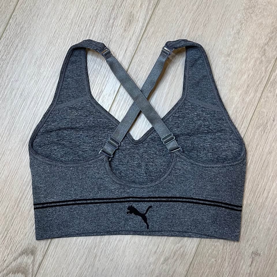 PUMA Women's Gray Sports Bra (like new) - Size S - photo 3