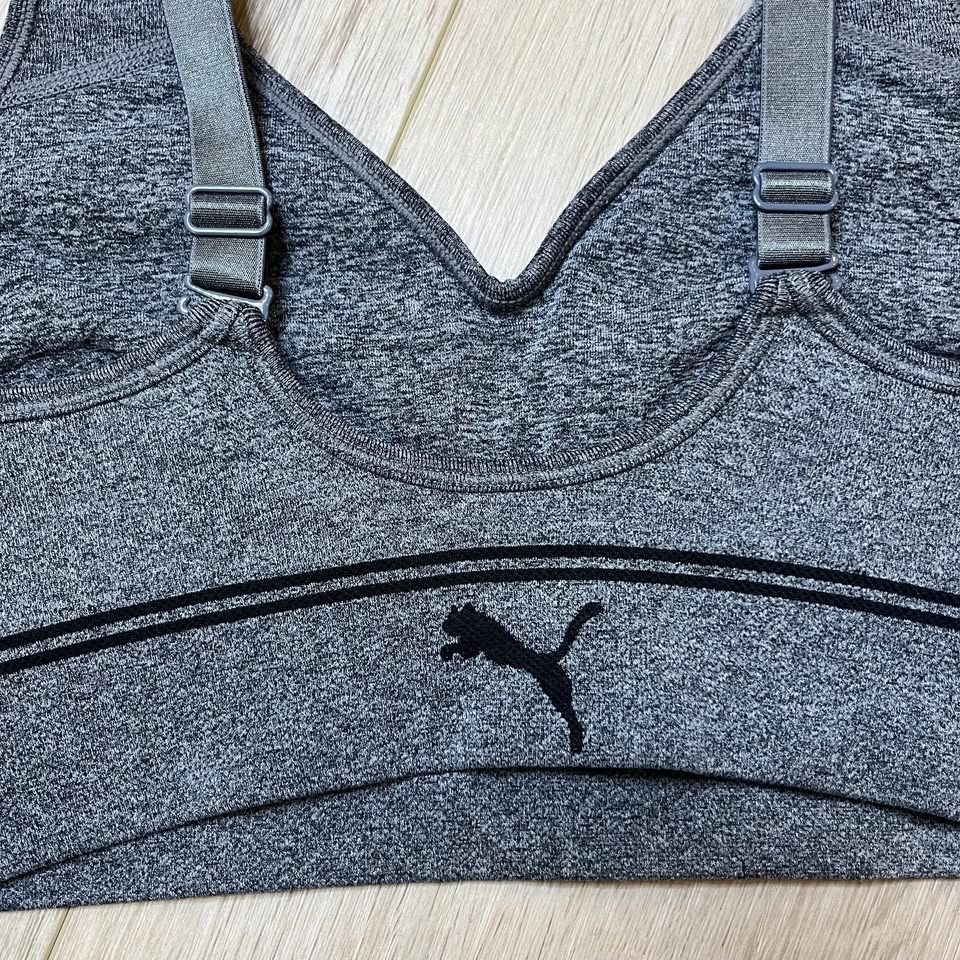 PUMA Women's Gray Sports Bra (like new) - Size S - photo 4