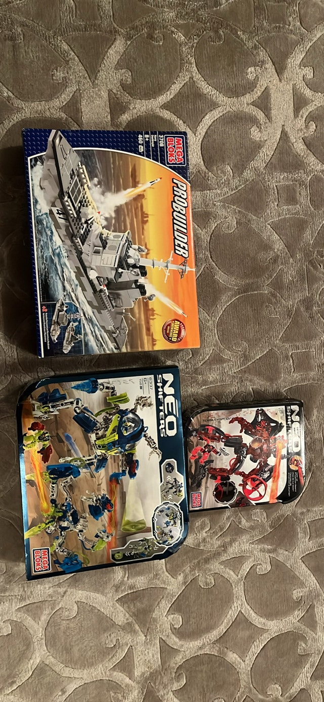 Mega Bloks + Neo Shifters - 3 Vintage Sets