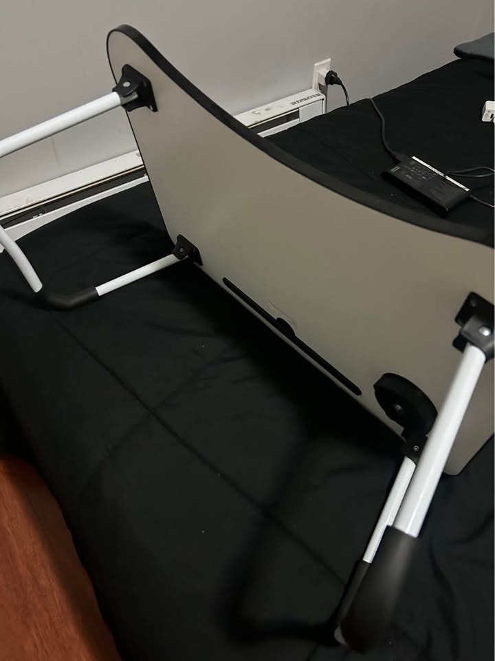Dark Gray Foldable Laptop Table w Cup Holder Tablet Slot - photo 2