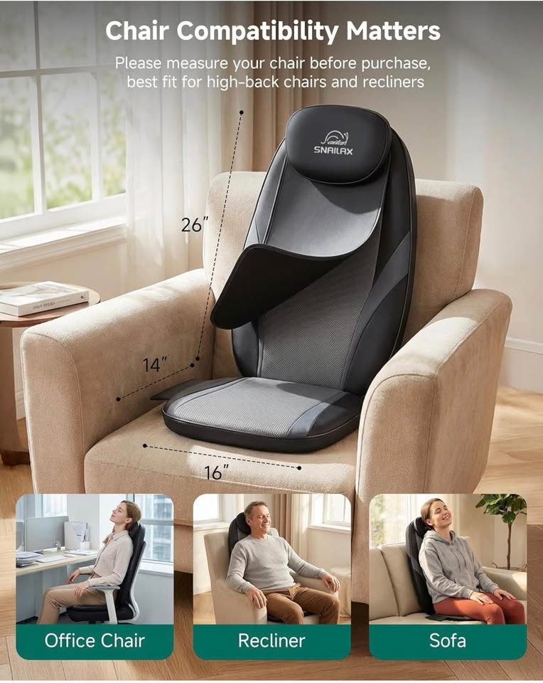 Seat Massager - Full Back Massager - Heated - photo 3