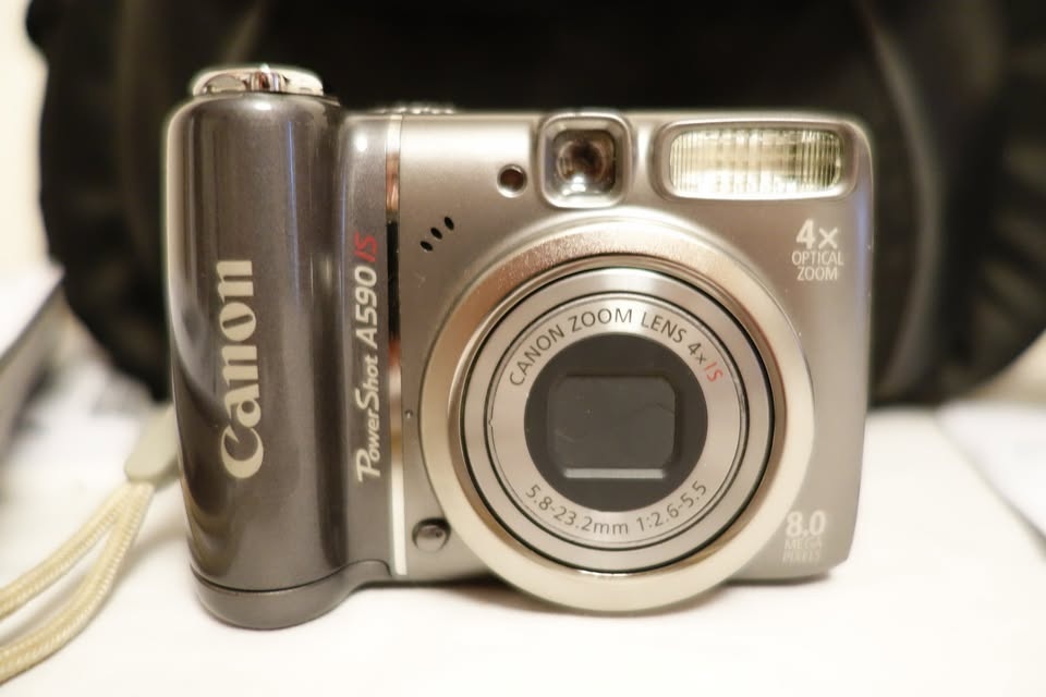 Canon PowerShot A590 IS 8MP 4X Optical Zoom Retro Digital Camera - photo 3