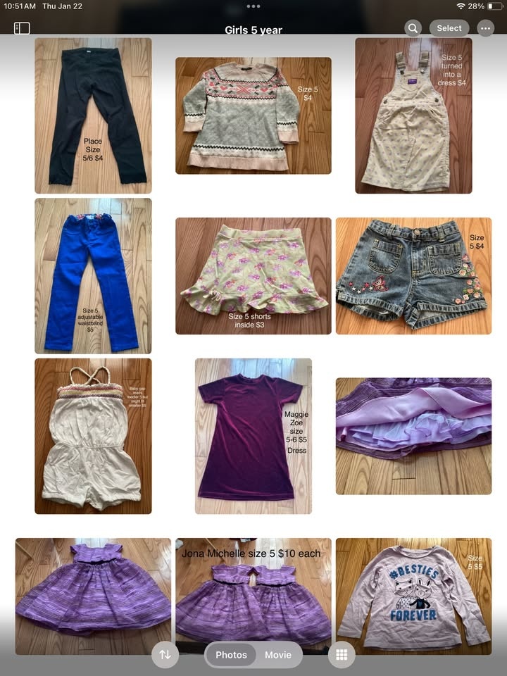 Size 5/5T Girl Clothes - Prices on Pictures - photo 4