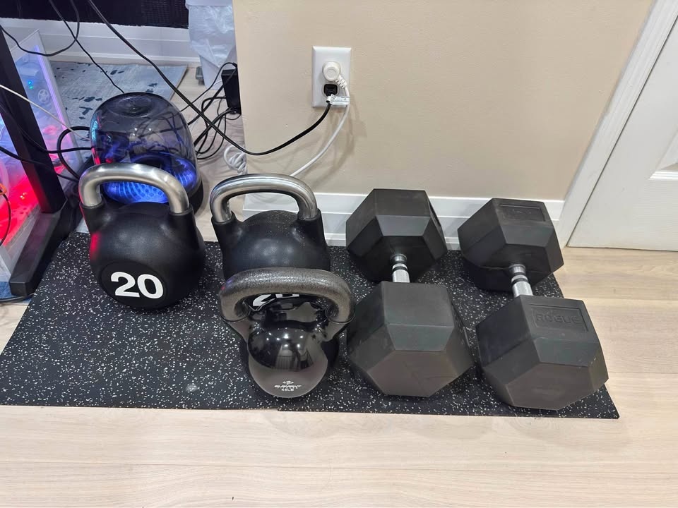85lbs Rogue Dumbbells