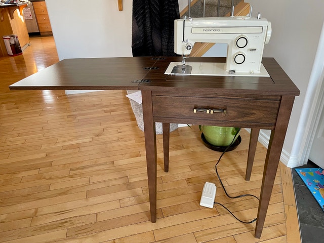 Vintage Sears Kenmore Zig Zag Sewing Machine w/ Cabinet - photo 2