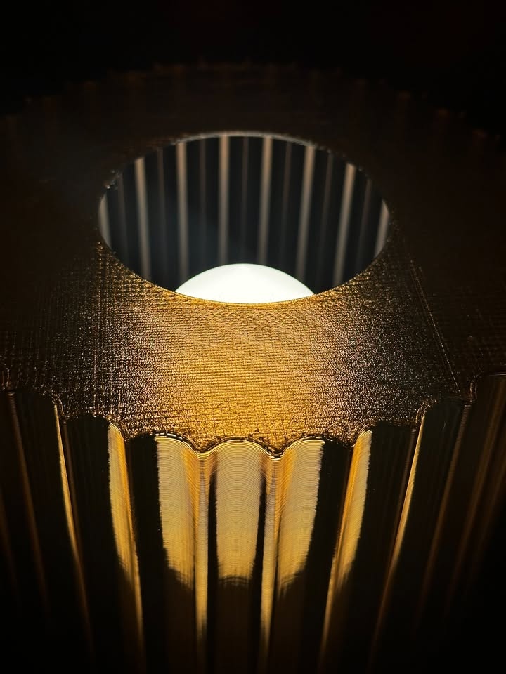 Fluted Amber Lamp - photo 5