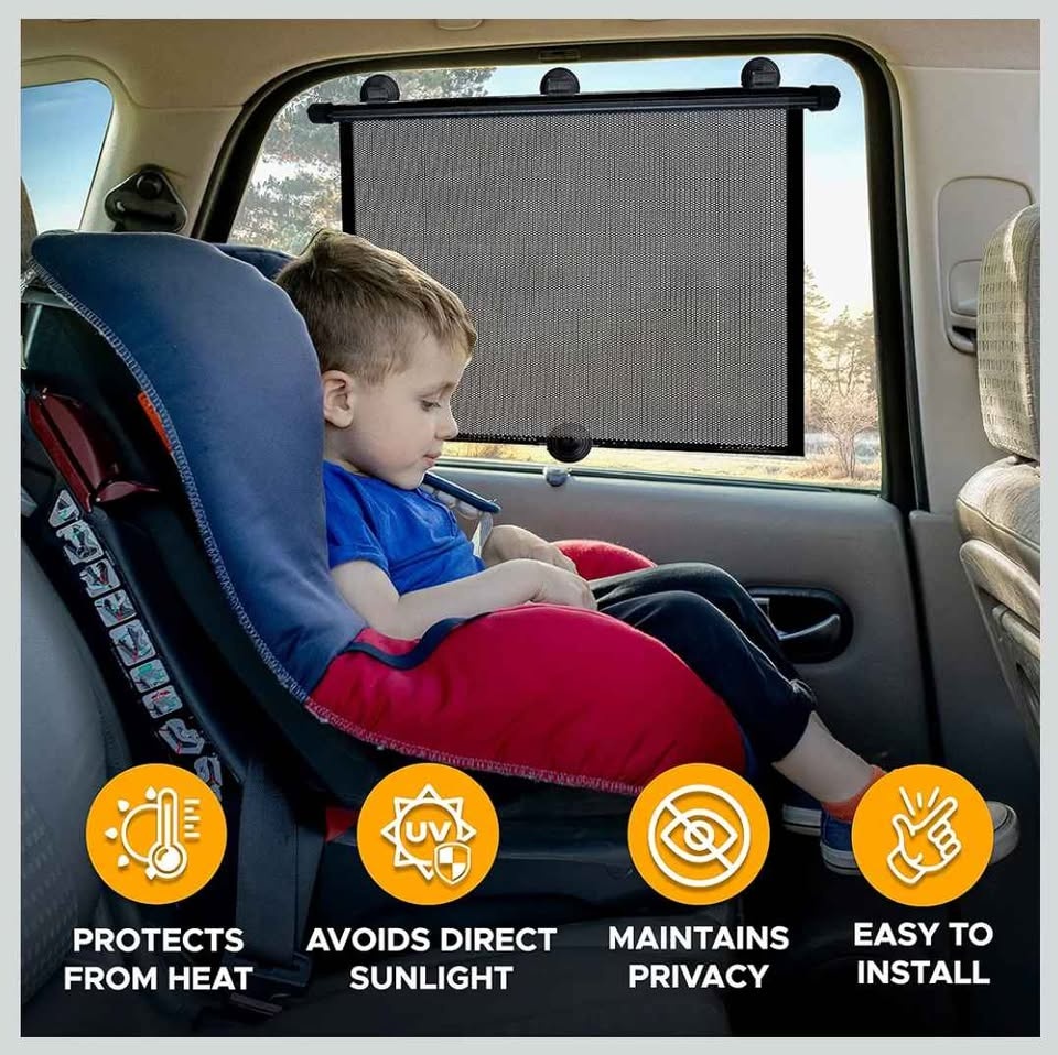 Retractable Car Window Shade (2 Pack) - photo 2