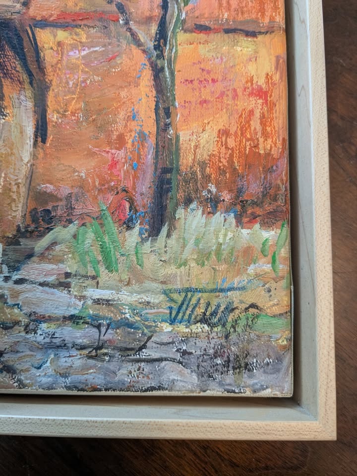 Ivan T. Kirkov Stariya Plovdiv (Old Plovdiv) Oil Painting - photo 2