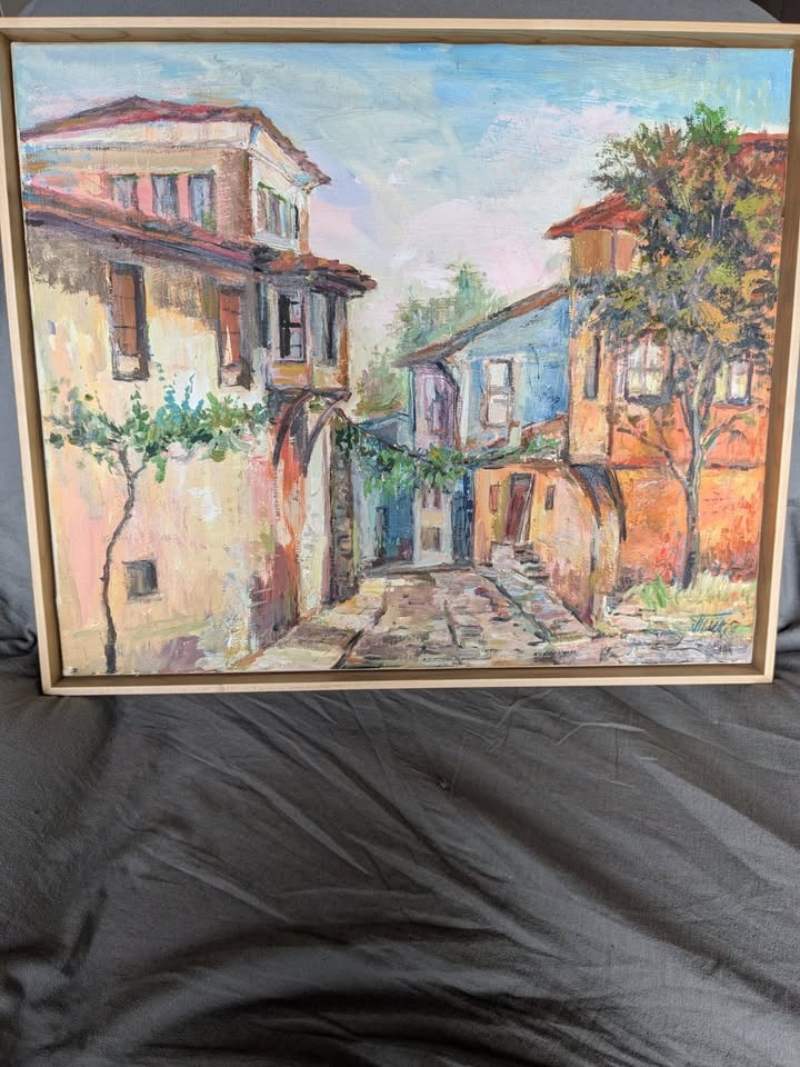 Ivan T. Kirkov Stariya Plovdiv (Old Plovdiv) Oil Painting - photo 5