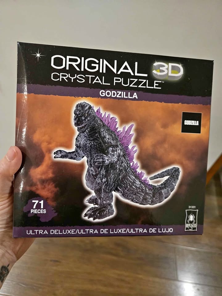 Brand New- Godzilla Original 3D Crystal Puzzle (71 Pieces) – 🦖✨