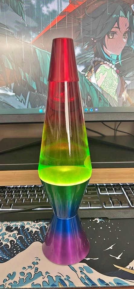 12oz multicolour rainbow Lava Lamp