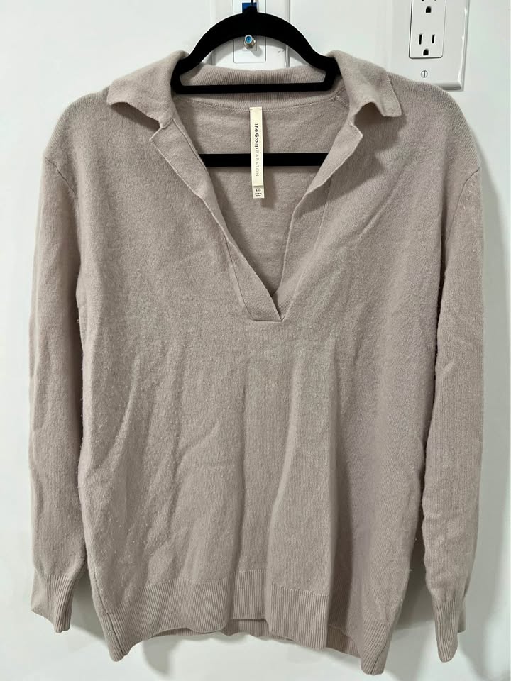 Aritzia Babaton Polo Wool Sweater