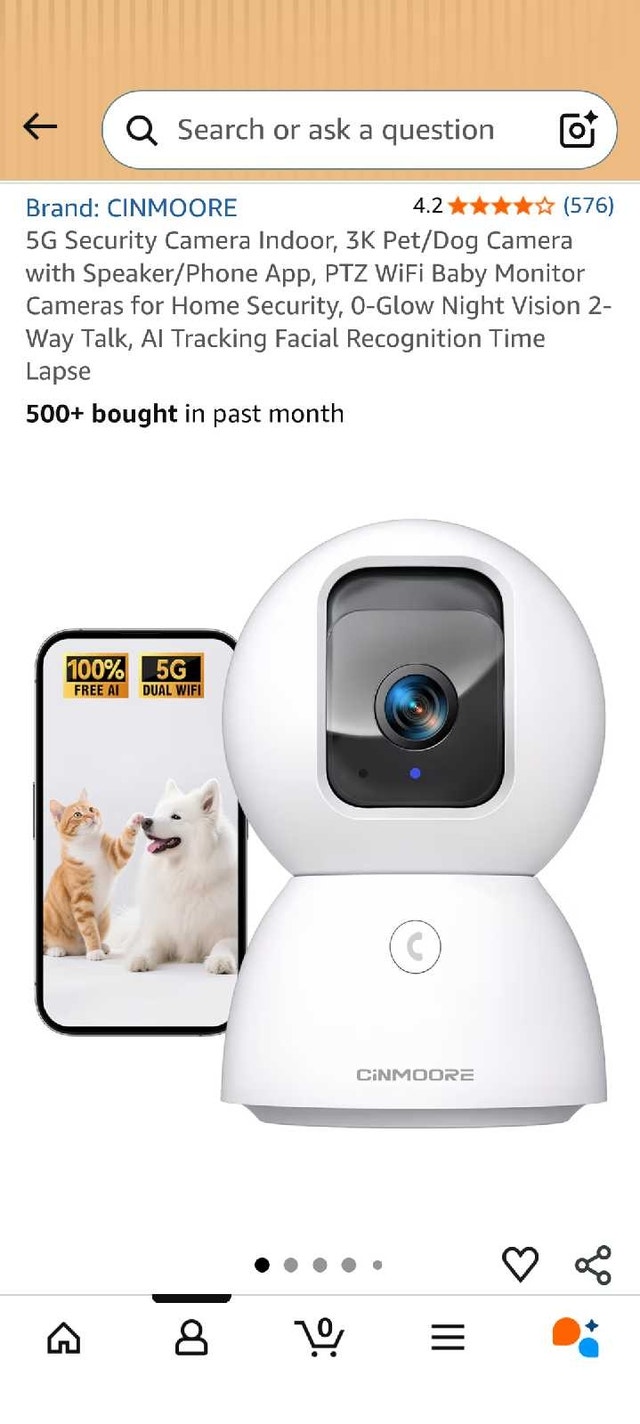 3K Indoor Security Camera