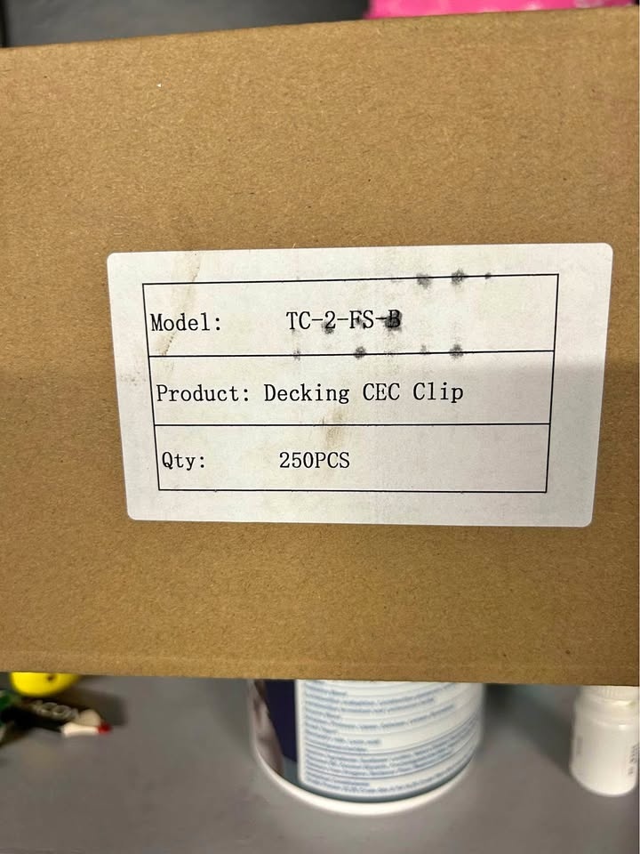 Newtechwood composite clips