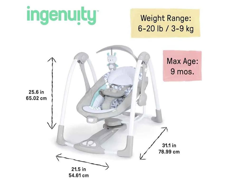 Ingenuity ConvertMe 2-in-1 Baby Swing & Infant Seat - photo 2