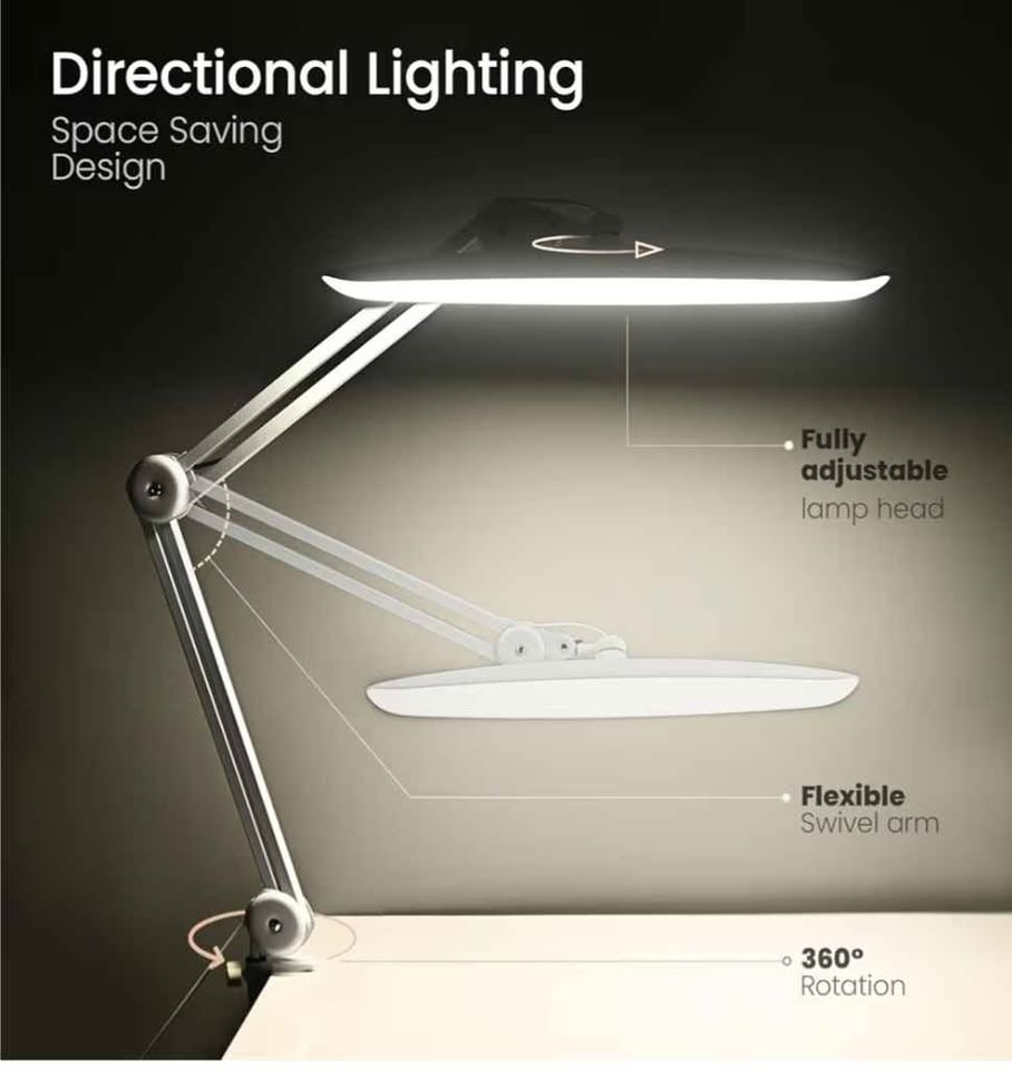 1600 Lumens LED Desk Lamp 24W Architect Task Lamp - photo 5
