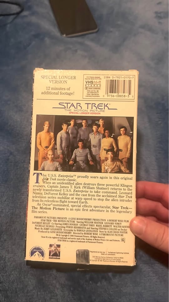 Star Trek The Motion Picture VHS - photo 2