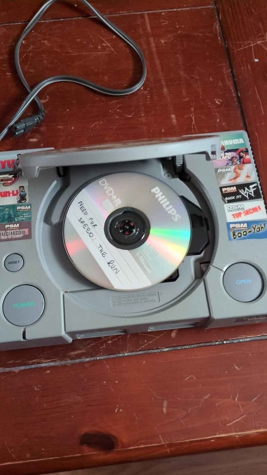 Modded PlayStation 1. Retro gaming at its finest!