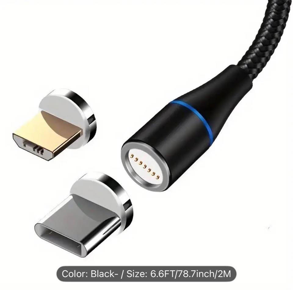 5A Magnetic Fast Charger with USB-C and Micro USB - photo 2