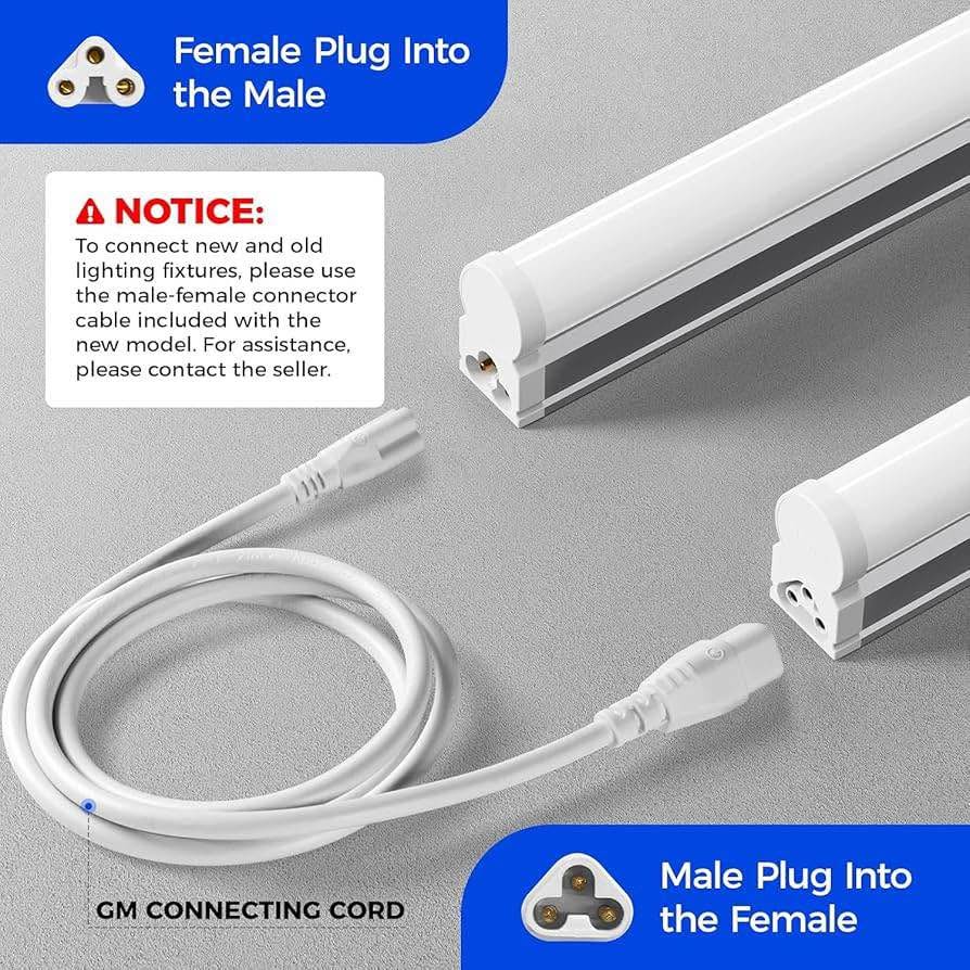 (8 Pack) Barrina T5 LED Shop Light, 4FT, 2200lm, 6500K - photo 3