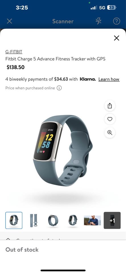 Fitbit Charge 5 Advance Fitness Tracker with GPS / Blue - photo 2