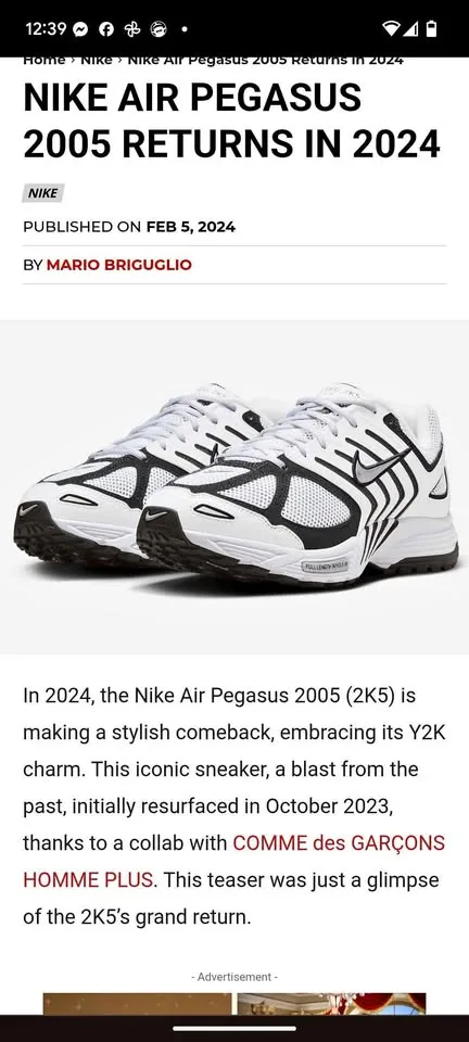 Mens Size 9.5 - 11WMN Brand New Nike Air Pegasus 2K5- $85 thumbnail