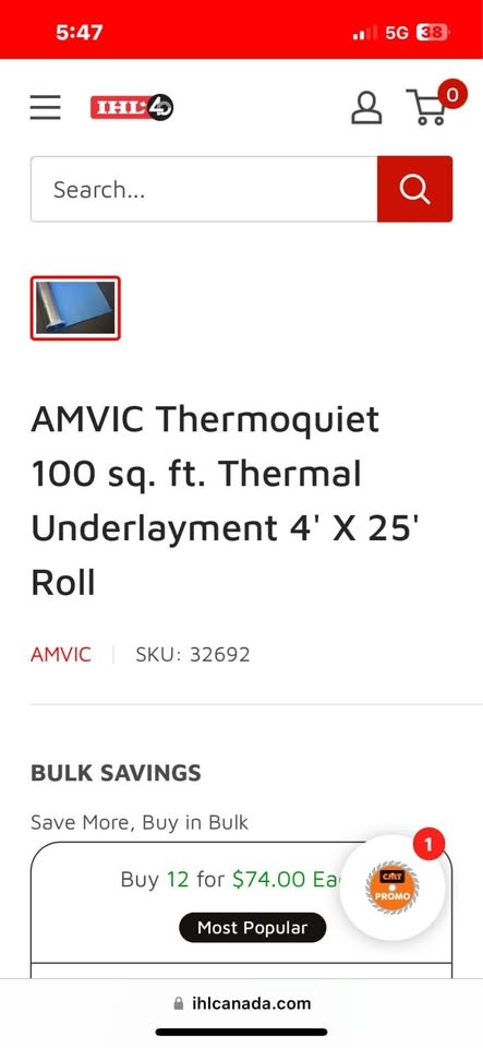 Amvic Thermoquiet Thermal Acoustic Underlayment - photo 4