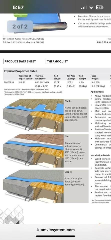 Amvic Thermoquiet Thermal Acoustic Underlayment - photo 5