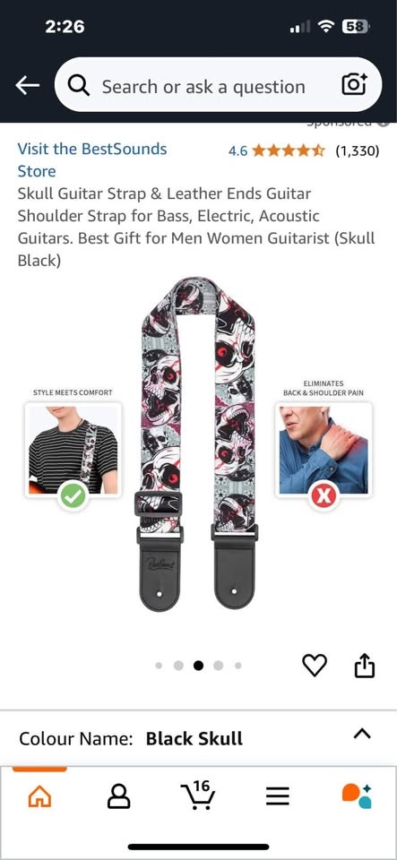 Skull Guitar Straps - photo 2