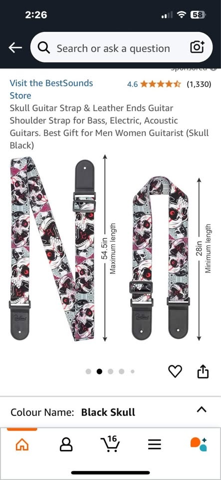 Skull Guitar Straps - photo 3