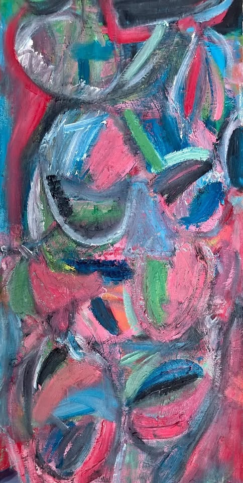 Original oil painting by Lorenzo Dolce titled Melting Horse. 202