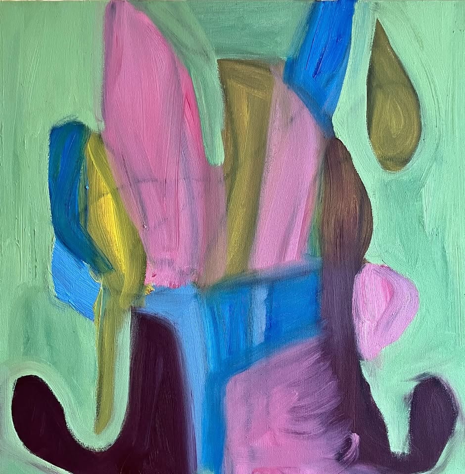Original oil painting by Lorenzo Dolce titled Minty. 2026. Oil o