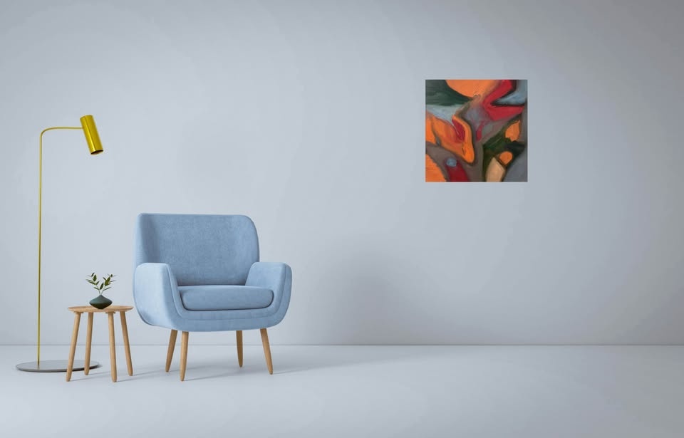 Original oil painting by Lorenzo Dolce titled Orange Paradise. 2 - photo 2