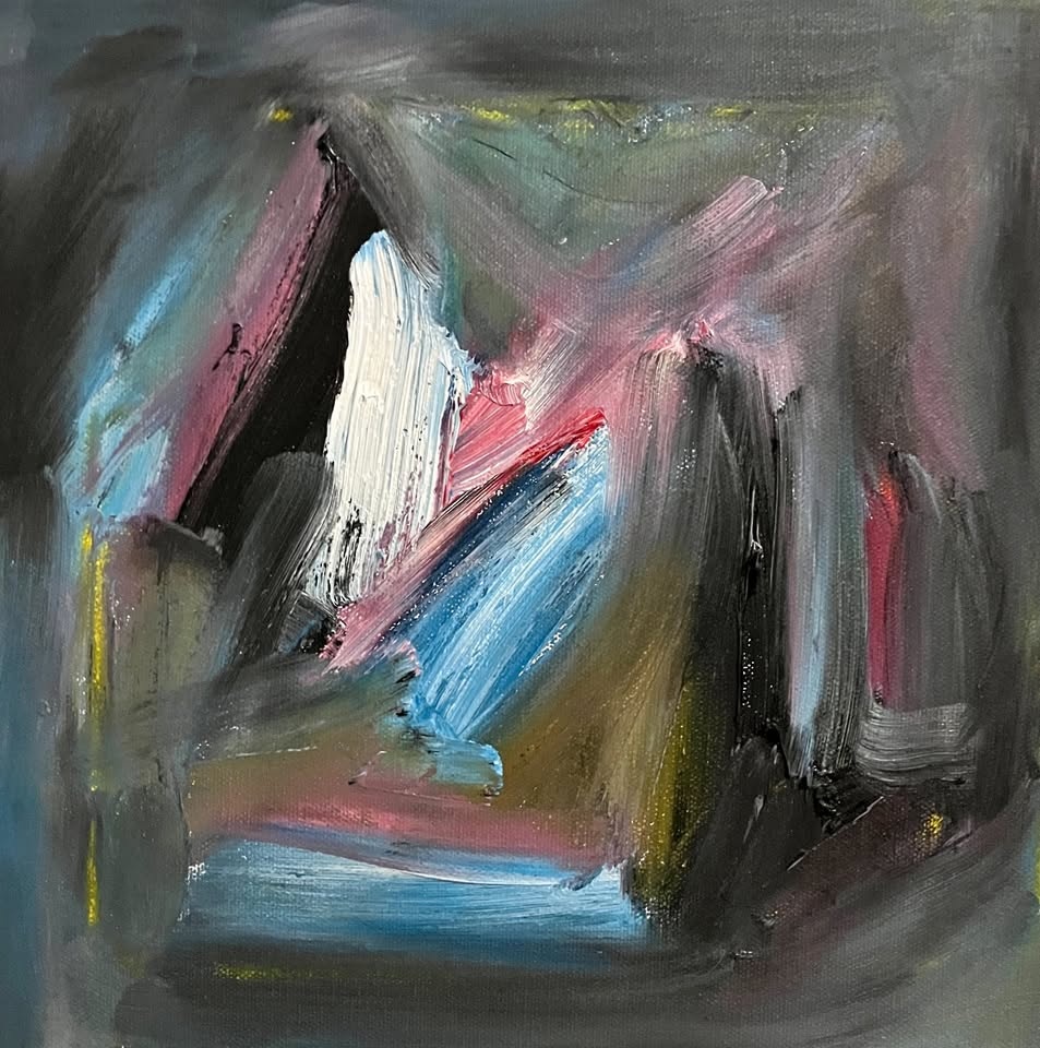 Original Abstract Oil Painting by Lorenzo Dolce - Heavy Days