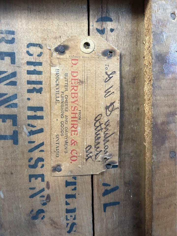 Chr.handens’s Laboratory Vintage Wooden Crate - photo 2