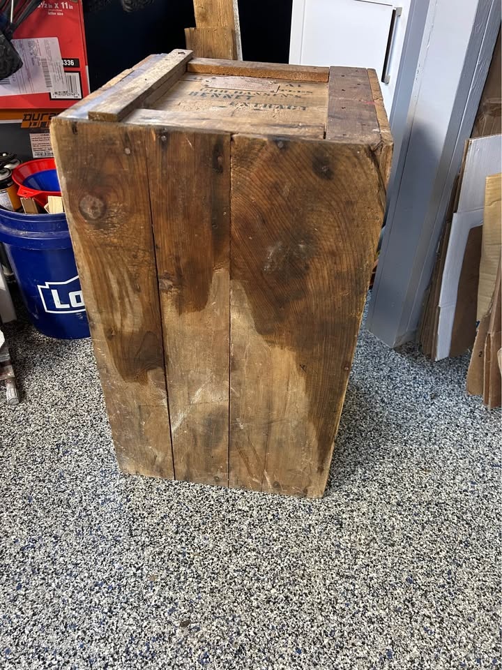 Chr.handens’s Laboratory Vintage Wooden Crate - photo 5