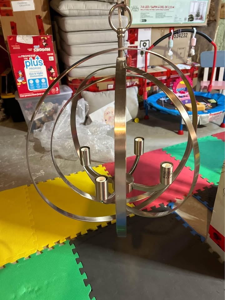 Stainless steel chandelier - photo 2