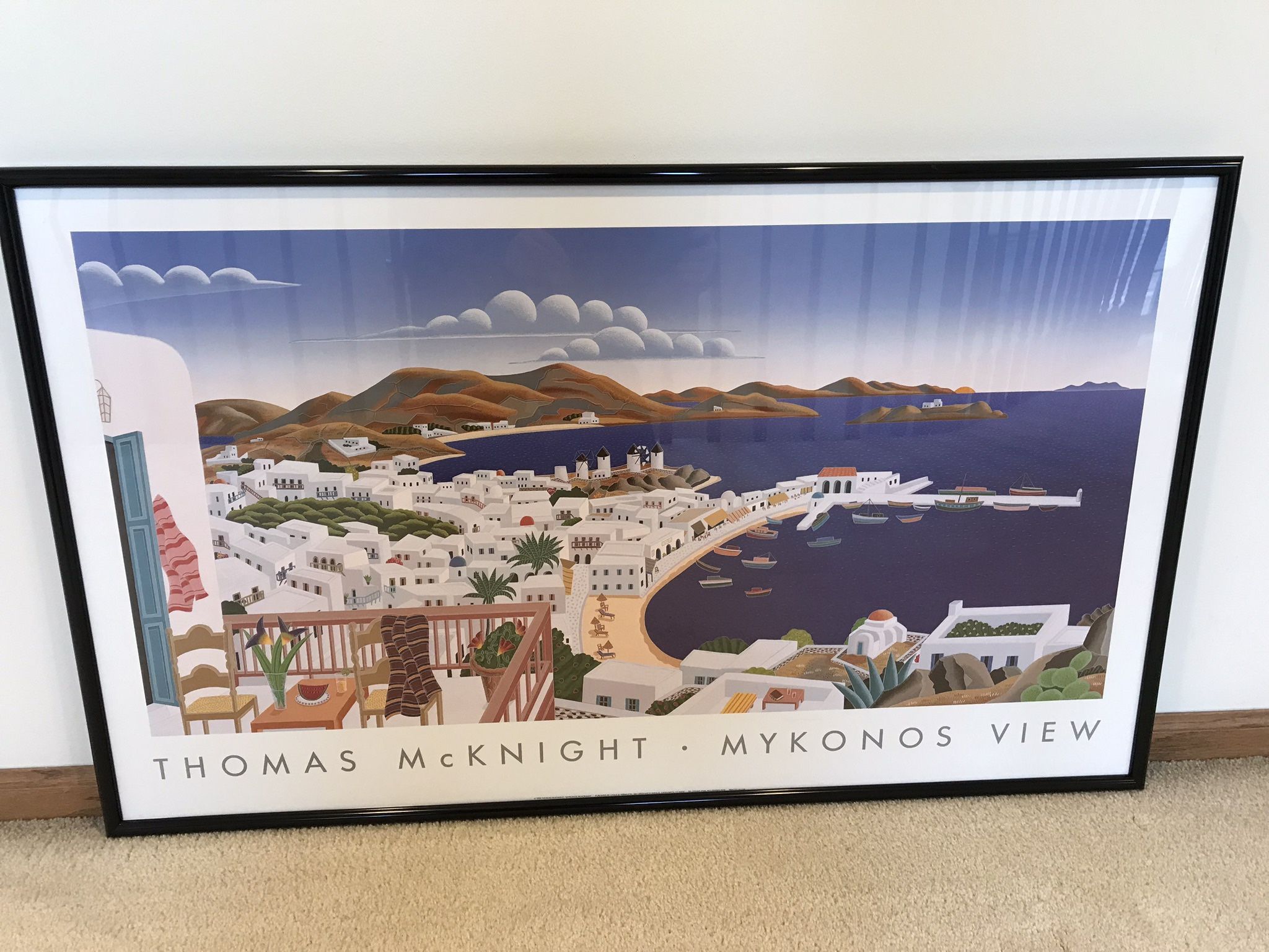 FINE ART POSTER PRINT “ MYKONOS VIEW”