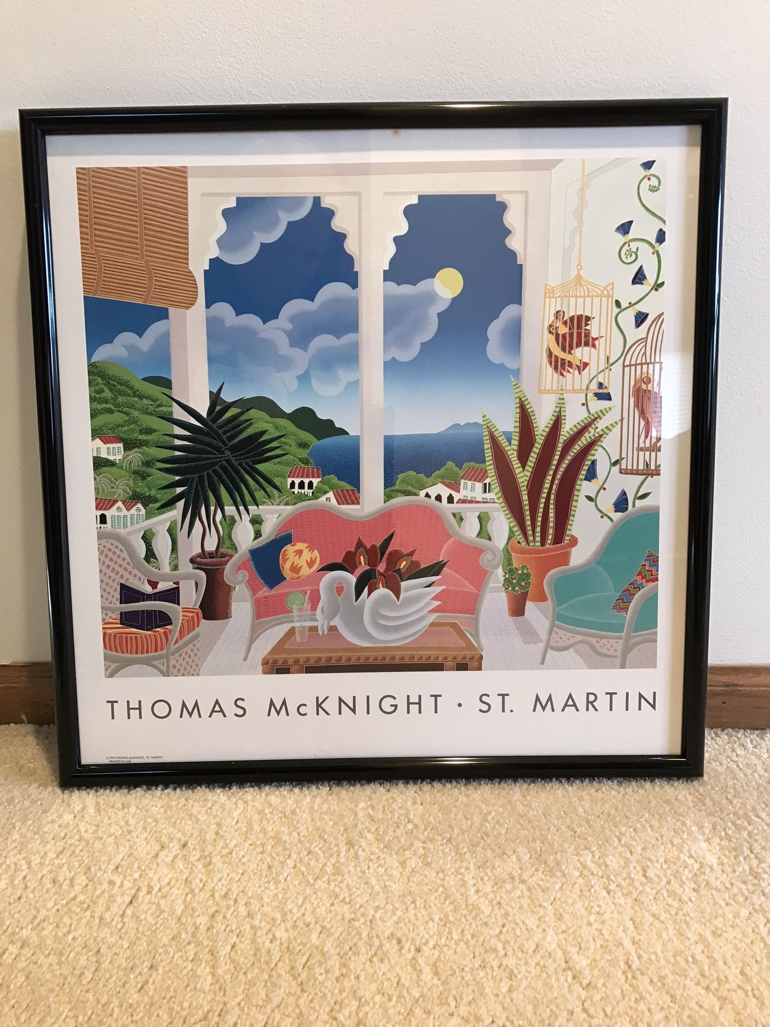 Vintage Thomas McKnight Poster Print "St Martin"