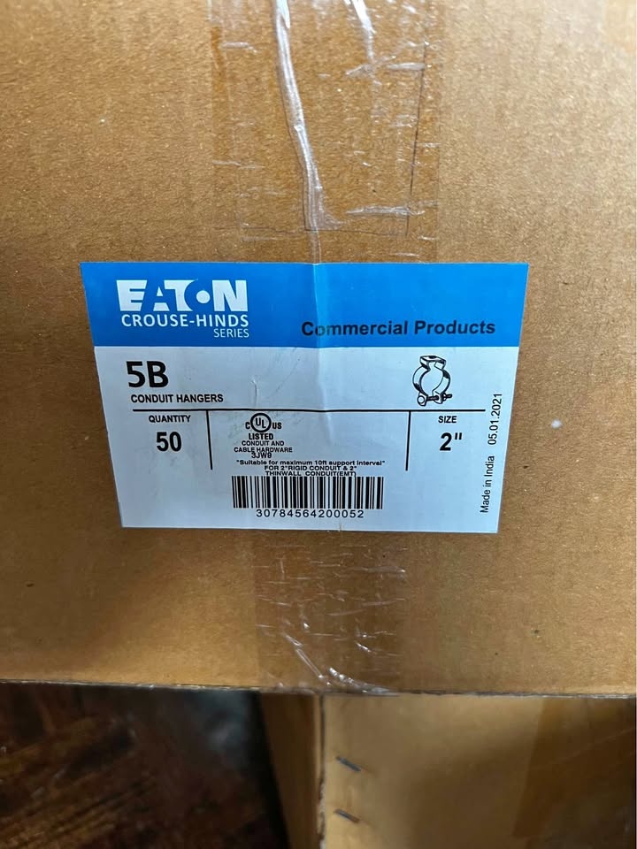 Eaton Crouse-Hinds 5B 2 inch Conduit Hangers - 50 Pack