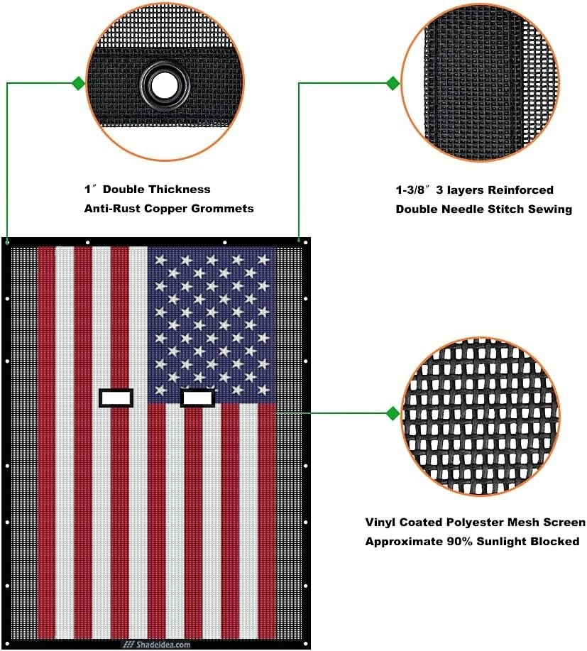 American Flag Shadeidea for Jeep Wrangler
