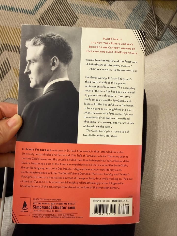 The Great Gatsby Book - photo 2