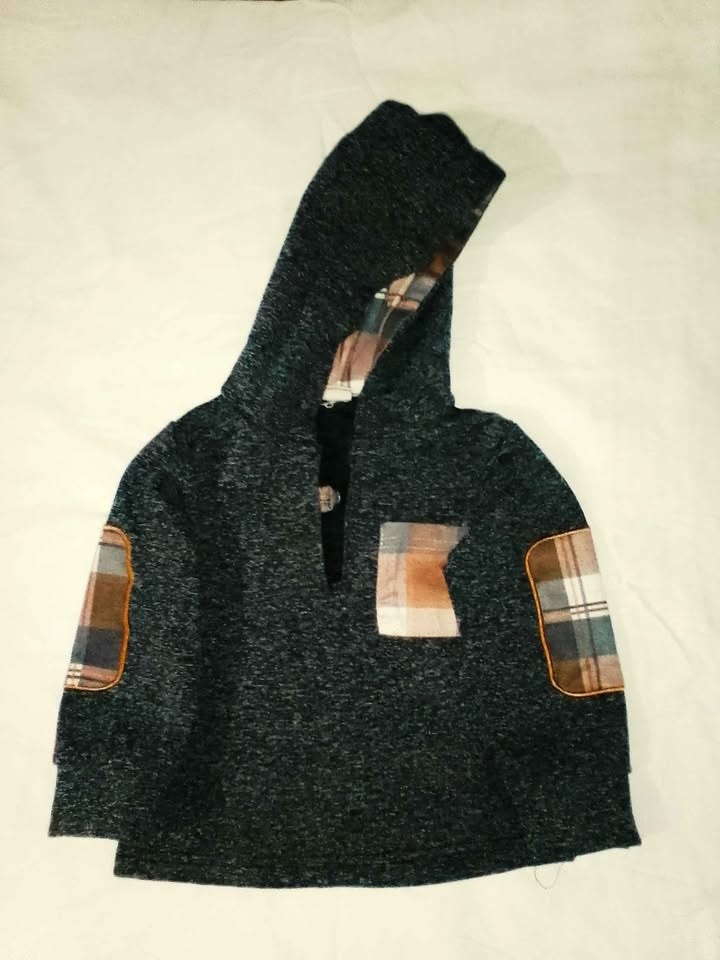 Kids Plaid Hoodie & Joggers Set 12M - photo 3