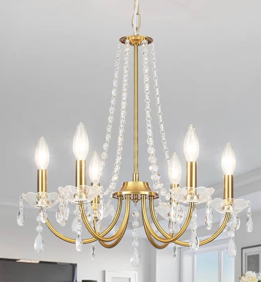 BRAND NEW 6-Lights Gold Chandelier - photo 3