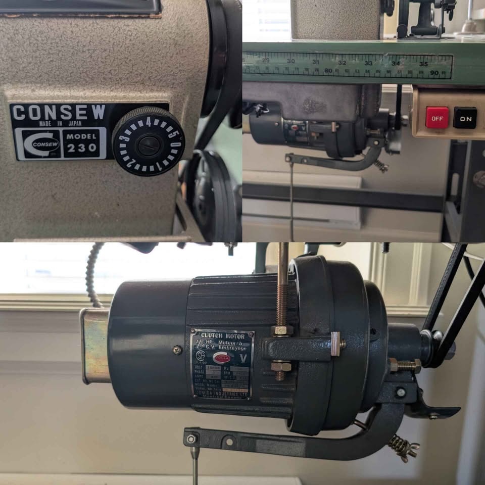 Industrial Sewing Machine Consew Model 230 + Accessories & Chair - photo 5
